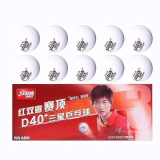 BestParts DHS 3-Star Table Tennis Ball ABS D40+,Table Tennis Ball of World Championship Official,ITTF Approved,10 Balls/Box, (White)