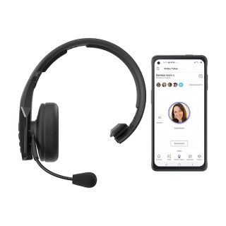 BlueParrott B450-XT MS Noise Cancelling Bluetooth Headset – Hands-Free Wireless Headset Programmed with Access to Microsoft Teams Walkie Talkie – Long Wireless Range, 24+ Hrs of Talk Time, IP54-Rated