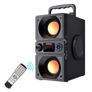 Bluetooth Speaker, Portable Bluetooth Boombox with 40W (60W Peak) Stereo Dual Woofers and Dual Tweeters Wireless Home Party Speaker, 2400 Minutes Playtime, Suitable for Party, Camping, Gym