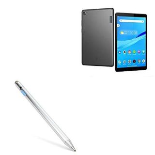 BoxWave Stylus Pen Compatible with Lenovo Tab M8 (2nd Gen) HD - AccuPoint Active Stylus, Electronic Stylus with Ultra Fine Tip for Lenovo Tab M8 (2nd Gen) HD - Metallic Silver