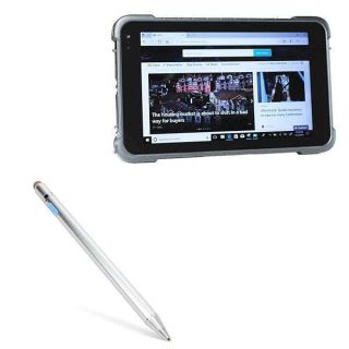 BoxWave Stylus Pen Compatible with Vanquisher SV-82 Rugged Tablet (8 in) - AccuPoint Active Stylus, Electronic Stylus with Ultra Fine Tip for Vanquisher SV-82 Rugged Tablet (8 in) - Metallic Silver