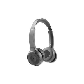 CISCO Headset 730, Wireless Dual On-Ear Bluetooth Headset with Case, USB-A HD Adapter, USB-A and 3.5mm Cables, Charging Stand, Carbon Black, 1-Year Limited Liability Warranty (HS-WL-730-BUNAS-C)