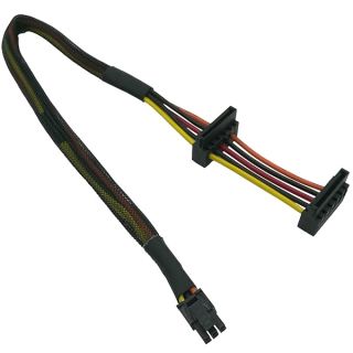 COMeap SATA Power Cable for Dell Inspiron 3653 3650 Series, Right-Angle SATA 15 Pin x2 to Mini 6 Pin ATX Adapter Compatible Part No. GP2JM 14.5-inch(37cm)