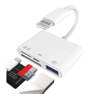 Camera Micro SD TF Memory Card Reader Lightning Male to USB3.0 Female Adapter OTG Cable for Apple iPhone 11 12 Mini max pro xs xr x se2 7 8plus Ipad air A Connector Flash Stick Drive Splitter