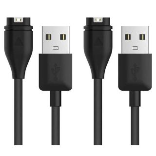 Charging Cable Compatible for Garmin Approach S62/Approach S60/Approach S70/Approach S40/Approach S42/Approach S12 Smartwatch, 2Pack Replacement USB Charger Cord for Approach S42 Smart Watch, Black