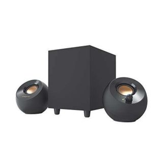 Creative Pebble Plus 2.1 USB-Powered Desktop Speakers with Powerful Down-Firing Subwoofer and Far-Field Drivers, Up to 8W RMS Total Power for Computer PCs and Laptops (Black)