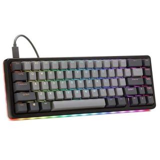 DROP ALT High-Profile Mechanical Keyboard — 65% (67 Key) Gaming Keyboard, Hot-Swap Switches, Programmable Macros, RGB LED Backlighting, USB-C, Doubleshot PBT, Aluminum Frame (Cherry MX Brown, Black)