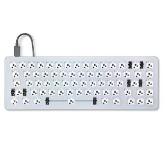 DROP ALT Mechanical Keyboard — 65% (67 Key) Gaming Keyboard, Hot-Swap Switches, Programmable Macros, RGB LED Backlighting, USB-C, Doubleshot PBT, Aluminum Frame (Barebones, Gray)