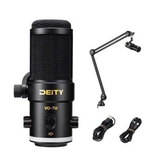 Deity VO-7U Boom Arm Kit USB Broadcast Microphone Dynamic USB Mic with RGB Lighting Effect for Phones Laptop PS5 Xbox Live Stream Conference Broadcast