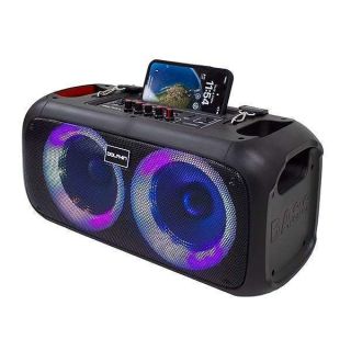 Dolphin Boombox Portable Bluetooth Speaker - Crisp Sound - Dual 6.5&amp;quot; Woofer, 1&amp;quot; Tweeter