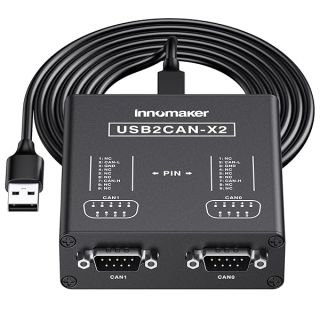 Dual Channels USB to CAN Converter for Raspberry Pi5/4/Pi3B+/Pi3/Pi Zero(W)/Jetson Nano/Tinker Board/Any SBCs/Desktop/Laptop Support Windows Linux Mac OS Android Venus OS