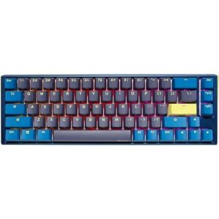 Ducky One 3 SF Daybreak 65% Mechanical Keyboard: Quack Mechanics Dampening, Hot-Swappable Cherry MX Blue Switches, High-Density PBT Tripleshot Keycaps, RGB, US