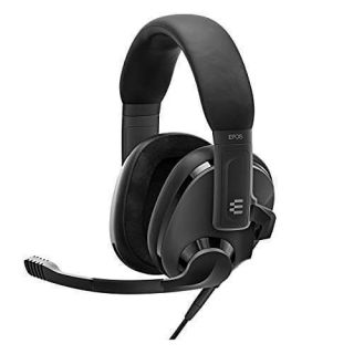 EPOS H3 Closed Acoustic Gaming Headset with Noise-Cancelling Microphone - Plug &amp; Play Audio - Around The Ear - Adjustable, Ergonomic - for PC, Mac, PS4, PS5, Switch, Xbox - Onyx Black