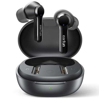 EarFun Air Pro 2 Wireless Earbuds,  Hybrid Active Noise Cancelling Wireless Earphones, Bluetooth 5.2 Headphones with 6 Mics, in-Ear Detection, App for Custom EQ, Wireless Charging, 34Hrs