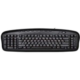 Ergonomic Left Handed Keyboard for Business / Accounting - 8 Multimedia Hotkeys - Eliminates RSI and Carpal Tunnel - Patented Natural_A Keycaps to Reduce Back and Shoulder Strain to Improve Posture