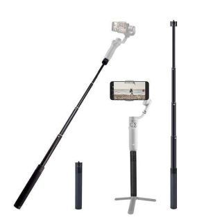 Extension Rod for Gimbal, 29in Selfie Stick Compatible with Gimbal Stabilizer DJI OM 5/4 Osmo Mobile 3 2/Feiyu/Zhiyun Smooth 5 Q &amp; 4 and All Gimbles with 1/4&amp;quot; Thread Handheld Pole Go Pro Action Camera