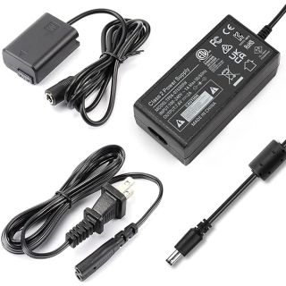 F1TP AC PW20 AC Power Supply Adapter NP-FW50 Dummy Battery Coupler kit for Sony Alpha A6500 A6400 A6300 A6100 A6000 A5100 A5000 A7II A7SII A7RII A7 A7S A7R RX10 II III IV NE ZV-E10 Cameras