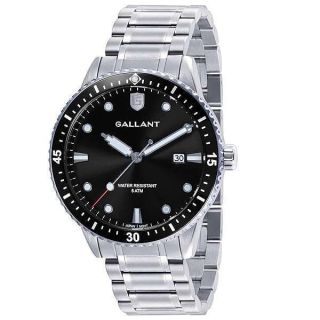 G GALLANT Mens Watch Quartz Analog Watches with Stainless Steel Band Metal Wrist Watch for Men Calendar Date 5ATM Waterproof Watches Business Casual