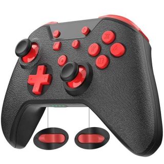 GCHT GAMING Switch Controller with Paddles for Nintendo Switch/OLED/Lite/PC Switch Controller with Wake-up, Turbo, Vibration, Gyroscope, Wireless 5.0 (Black)