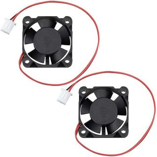 GDSTIME 30mm x 30mm x 10mm 1 inch Small 12V DC Brushless Cooling Fan 2-Pack