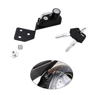 GUAIMI Motorcycle Helmet Lock Anti-Theft Helmet Security Lock for Kawasaki Z800 2013-Newer-Black