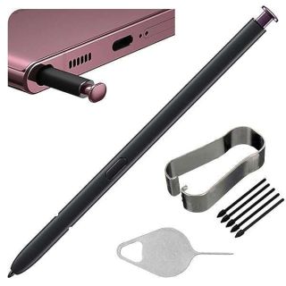 Galaxy S22 Ultra 5G S Pen Replacement S22 Ultra Pen with S22 Ultra Tips Nibs for Samsung Galaxy S22 Ultra 5G Touch Pen 6.8&amp;quot; SM-S908U S908U1 S908W with Needle Repair Part (No Bluetooth) (Burgundy)