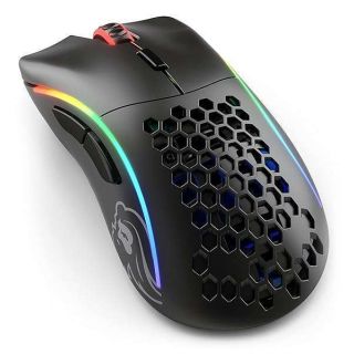 Glorious Model D Wireless Gaming Mouse - 69g Superlight, Lag Free 2.4Ghz Wireless, Up to 71 Hour Battery, RGB, BAMF Sensor, Ergonomic, 6 Buttons - Matte Black