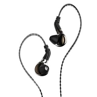 H HIFIHEAR BLON BL03 in Ear Monitor,10mm Carbon Diaphragm Dynamic Drive in Ear Earphone, Metal Shell Bass HiFi DJ in Ear Earphone with 2pin Detachable Cable with Mic Earphone (No Mic, Light Gun)