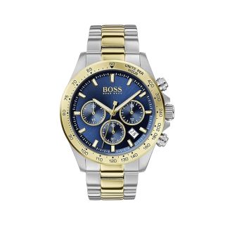 HUGO Men&amp;#039;s Quartz Watch with Stainless Steel Strap, Two Tone, 22 (Model: 1513767)