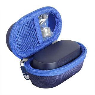 Hermitshell Hard Travel Case for Skullcandy Sesh True Wireless in-Ear Earbud (Blue)