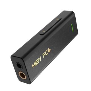 HiBy FC4 Headphone Amplifier Portable DAC with 4.4mm and 3.5mm Headphones Outputs Support MQA16X PCM768K DSD256 High Driving Power for Android/iOS/Mac/Windows