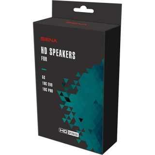 High Definition Speakers for Sena | Improved Bass and Clarity | Fits Sena 10C EVO and 10C Pro | Upgraded Sena Speakers,Black