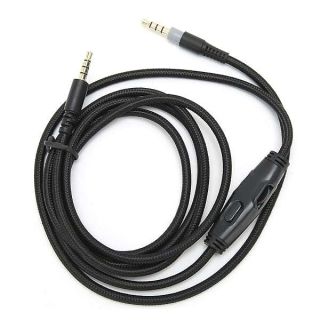 Hilitand Headphone Audio Cable, 4.9ft 3.5mm Male to Male Audio Cable with Volume Control, 3.5mm Headphone Cable Replacement, for HyperX Cloud Alpha Headphone