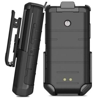 Holster for CAT S22 Flip Phone, Nakedcellphone Black  Belt Clip Holder Case