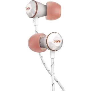 House of Marley Nesta Headphones Noise Cancelling Earbuds with a Microphone, Rose Gold