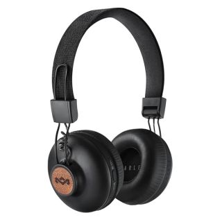 House of Marley Positive Vibration 2: Over-Ear Headphones with Microphone, Wireless Bluetooth Connectivity, and 10 Hours of Playtime (Black)