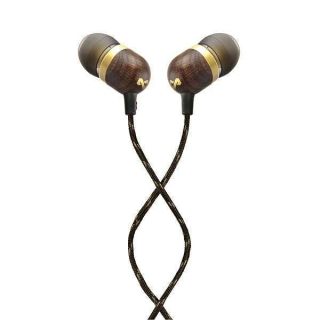 House of Marley Smile Jamaica: Wired Earphones with Microphone, Noise Isolating Design, and Sustainable Materials, Brass