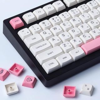 Hyekit Keycaps 137 Keys Dye-Sublimation Keycaps XDA Profile Japanese Keycaps Cute Keycaps for Cherry Gateron MX Switches Mechanical Keyboards