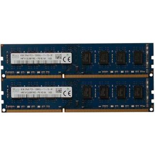 Hynix Original 16GB kit (2 x 8GB), 240-pin DIMM,Unbuffered, Non ECC, DDR3 PC3-12800 Desktop Memory Module