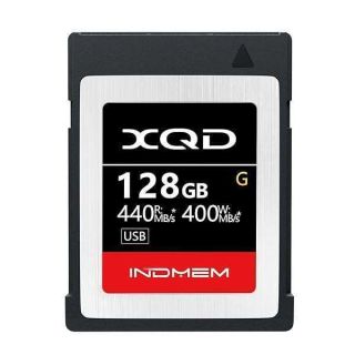 INDMEM XQD 128GB Memory Cards, 5X Tough MLC XQD Flash Memory Cards High Speed G Series| Max Read 440MB/s, Max Write 400MB/s