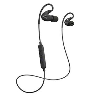 ISOtunes PRO 2.0 Bluetooth Earplug Headphones, 27 dB Noise Reduction Rating, 16+ Hour Battery, IP67 Durability, Noise Cancelling Mic, OSHA Compliant Professional Hearing Protector (Matte Black)