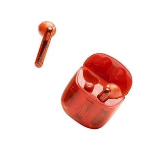 JBL Tune 225TWS True Wireless Earbud Headphones Pure Bass Sound, Bluetooth, 25H Battery, Dual Connect, Native Voice Assistant (Ghost Orange)