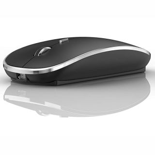 JETTA Wireless Mouse for MacBook Pro, MacBook Air, Laptop, PC - 1600 DPI, Rechargeable Battery, Skin-Friendly, Mute Click, Plug and Play