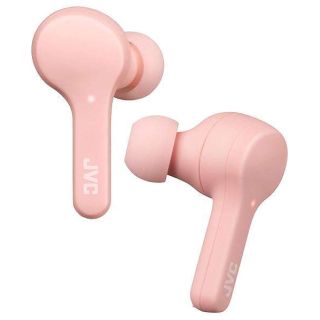 JVC Gumy Truly Wireless Earbuds Headphones, Bluetooth 5.0, Water Resistance(IPX4), Long Battery Life (up to 15 Hours) - HAA7TP (Pink)