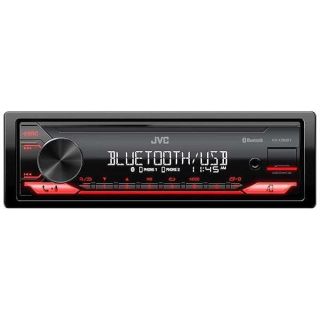 JVC KD-X280BT Bluetooth Car Stereo w/USB Port – AM/FM Radio, MP3 Player, High Contrast LCD, 50 Watts, Detachable Face Plate – Single DIN – 13-Band EQ