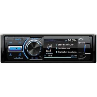 JVC - KD-X560BT - Digital Media Car &amp; Marine Bluetooth Receiver iPhone/Android/USB/AUX Car Stereo with Rear Camera Input