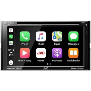 JVC KW-V850BT Apple CarPlay Android Auto, CD/DVD, 6.8&amp;quot; LCD Touchscreen, AM/FM, Bluetooth, MP3 Player, USB Port, Double DIN, iDatalink Maestro Compatible, 13-Band EQ, SiriusXM, Class D Amp, Car Radio