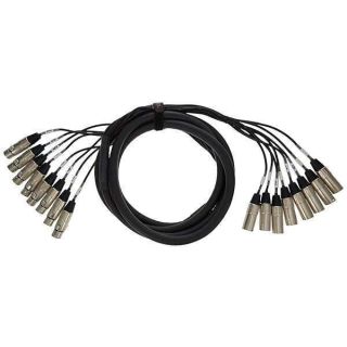 KIRLIN Cable MT-815-3M 3-Meter 8-Channel Multi-Track Snake Cable XLR Male to XLR Female