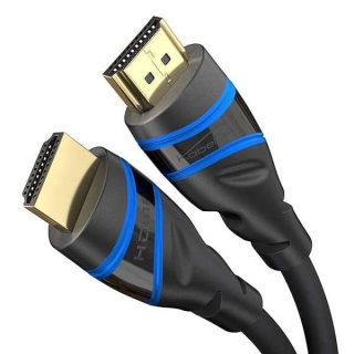 KabelDirekt – 10K &amp; 8K HDMI Cable, HDMI 2.1b – 6ft, Available in 1.5-15ft – Certified, Developed in Germany (Ultra High Speed HDMI 2.1 Cable, for PC and PS5/Xbox, Monitor or TV – Blue/Black)