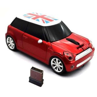 Kamouse Wireless Car Mouse, Super Cute Car Shaped Mouse USB Computer Optical Gaming Mice with Mini Receiver for PC Notebook Window